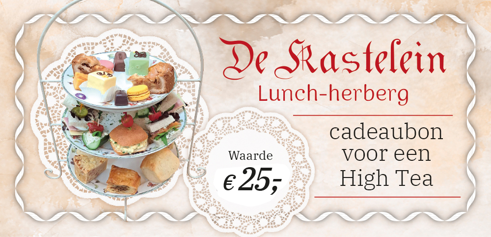 VOORZIJDE CADEAUBON Cadeaubon High Tea